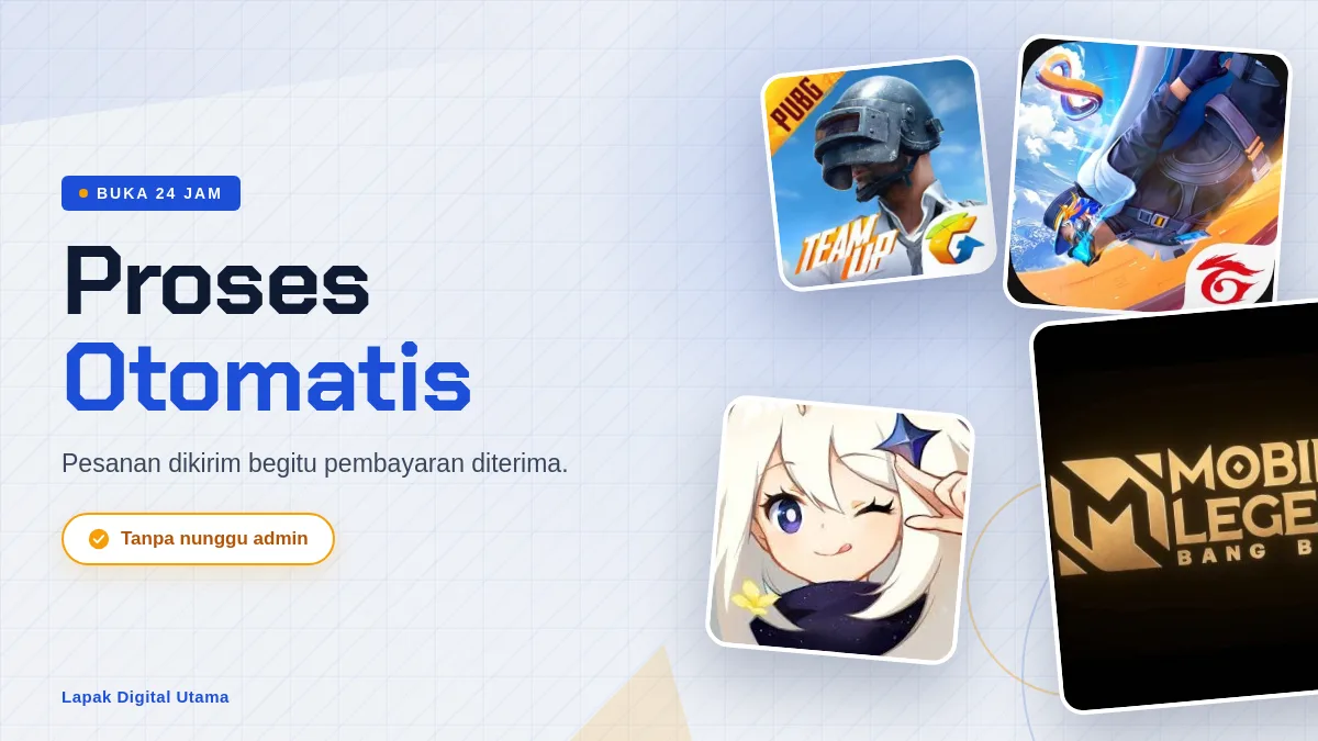 Proses otomatis, buka 24 jam