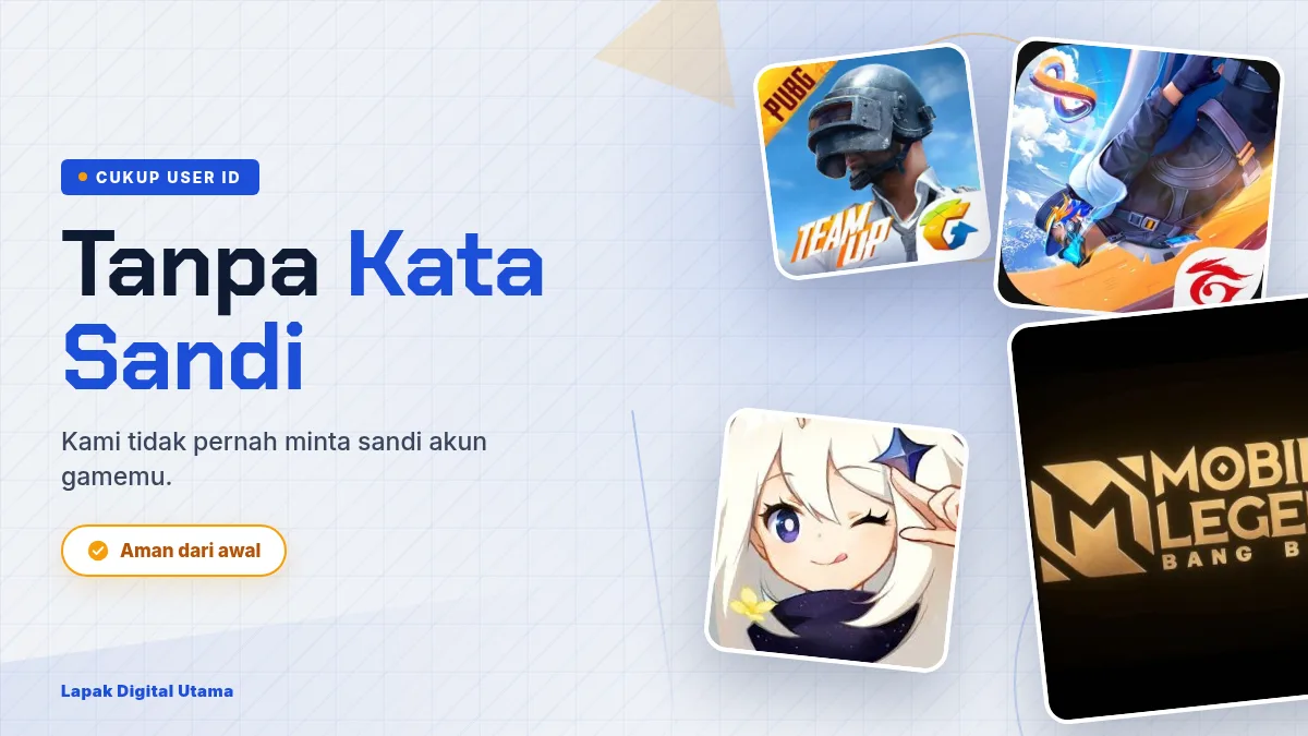 Tanpa kata sandi akun game, cukup User ID