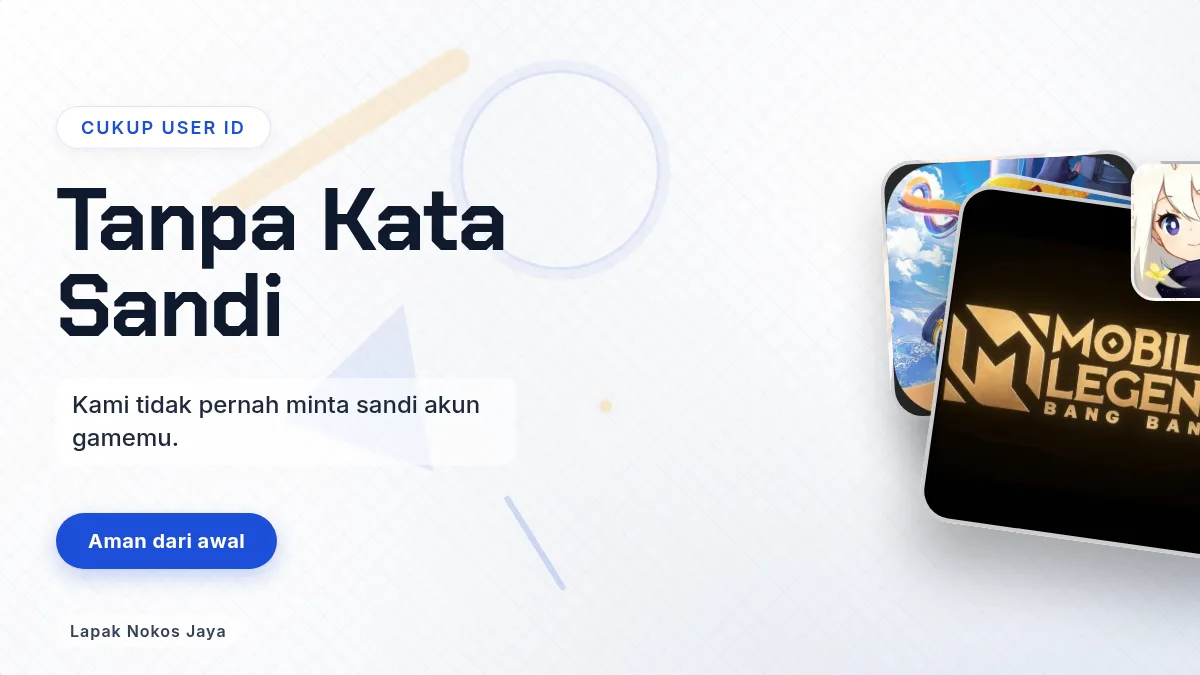 Tanpa kata sandi akun game, cukup User ID