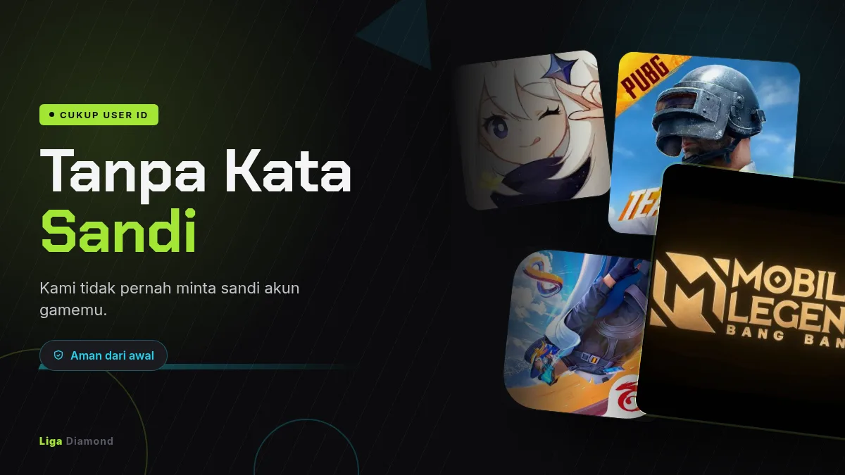 Tanpa kata sandi akun game, cukup User ID