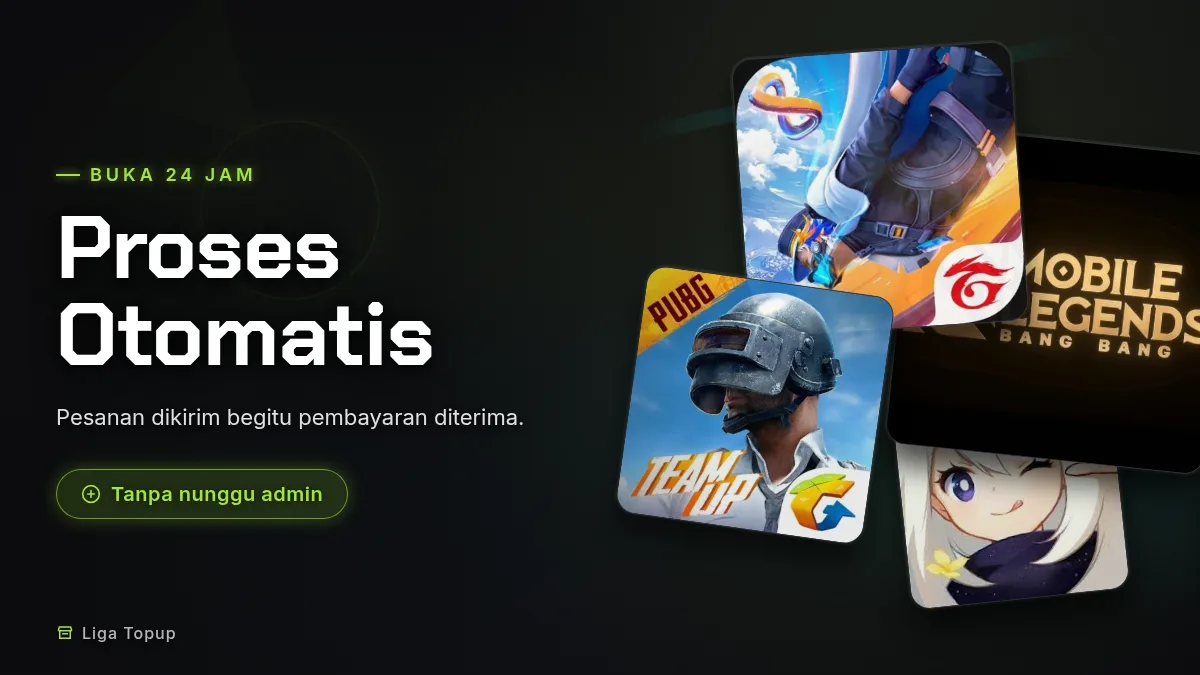 Proses otomatis, buka 24 jam