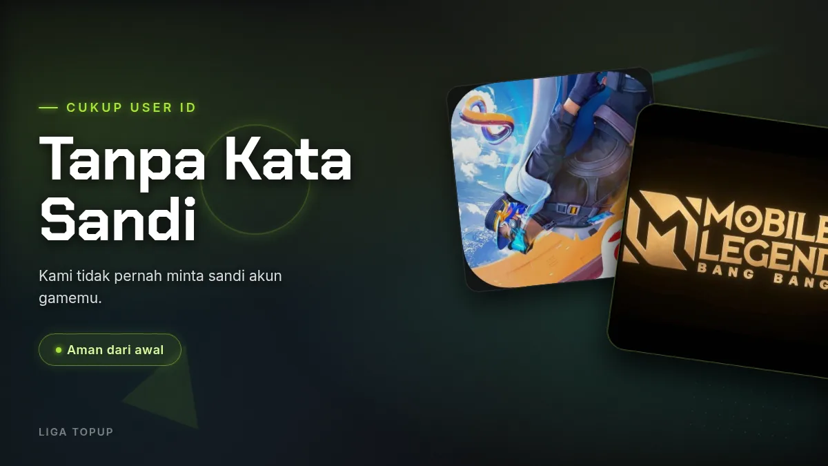 Tanpa kata sandi akun game, cukup User ID