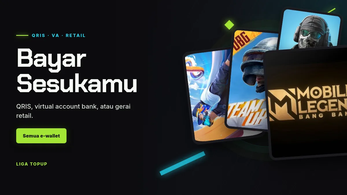 Bayar pakai QRIS, virtual account, atau gerai retail