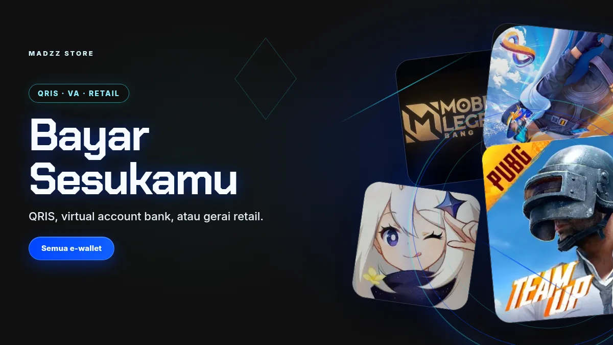 Bayar pakai QRIS, virtual account, atau gerai retail