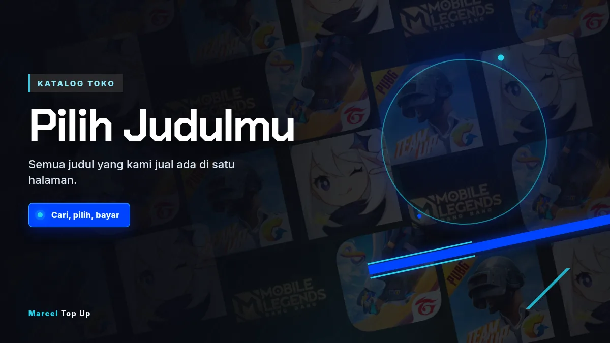 Katalog lengkap, semua judul di satu halaman
