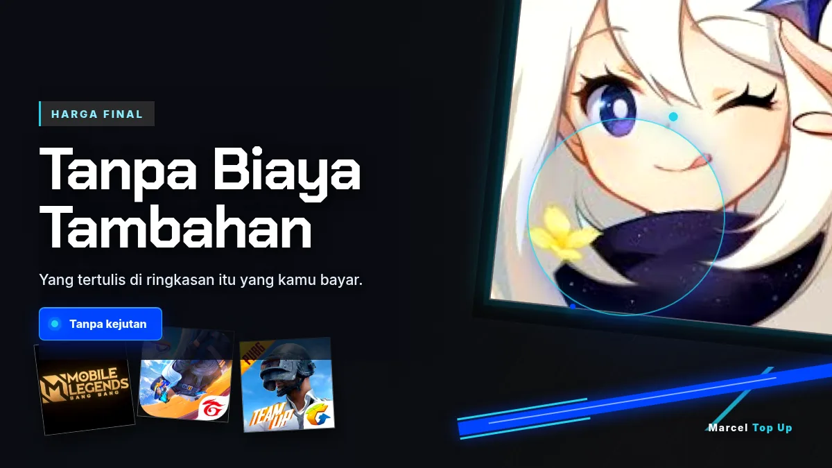 Harga final, tanpa biaya tambahan di halaman bayar
