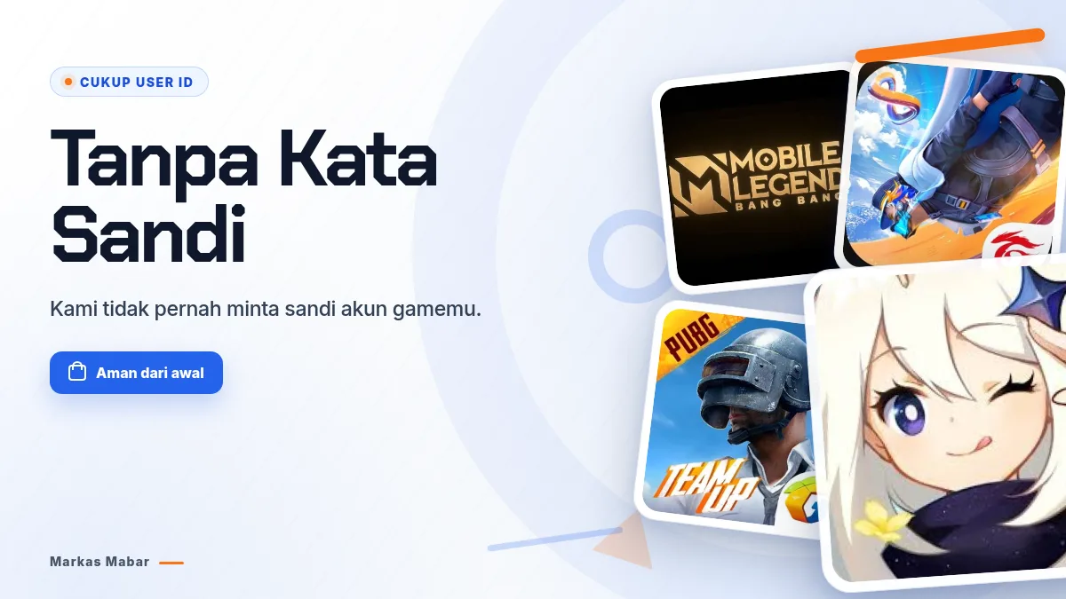 Tanpa kata sandi akun game, cukup User ID