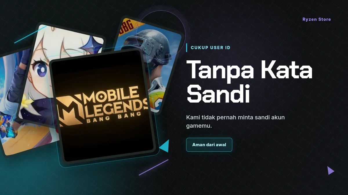 Tanpa kata sandi akun game, cukup User ID