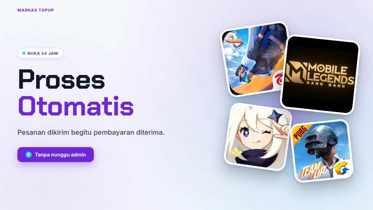 Proses otomatis, buka 24 jam