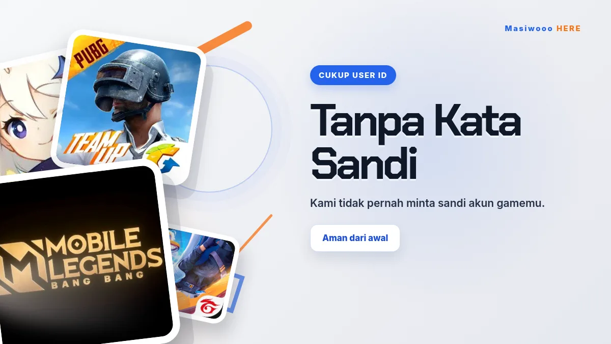 Tanpa kata sandi akun game, cukup User ID