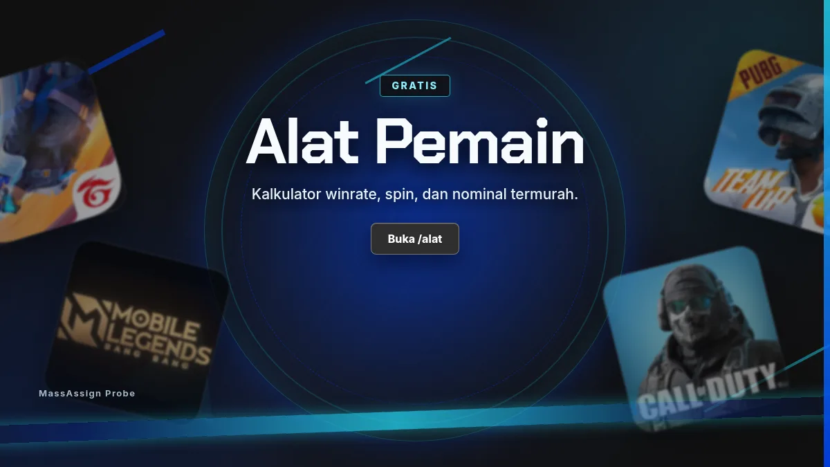 Alat pemain: kalkulator winrate, spin, dan nominal