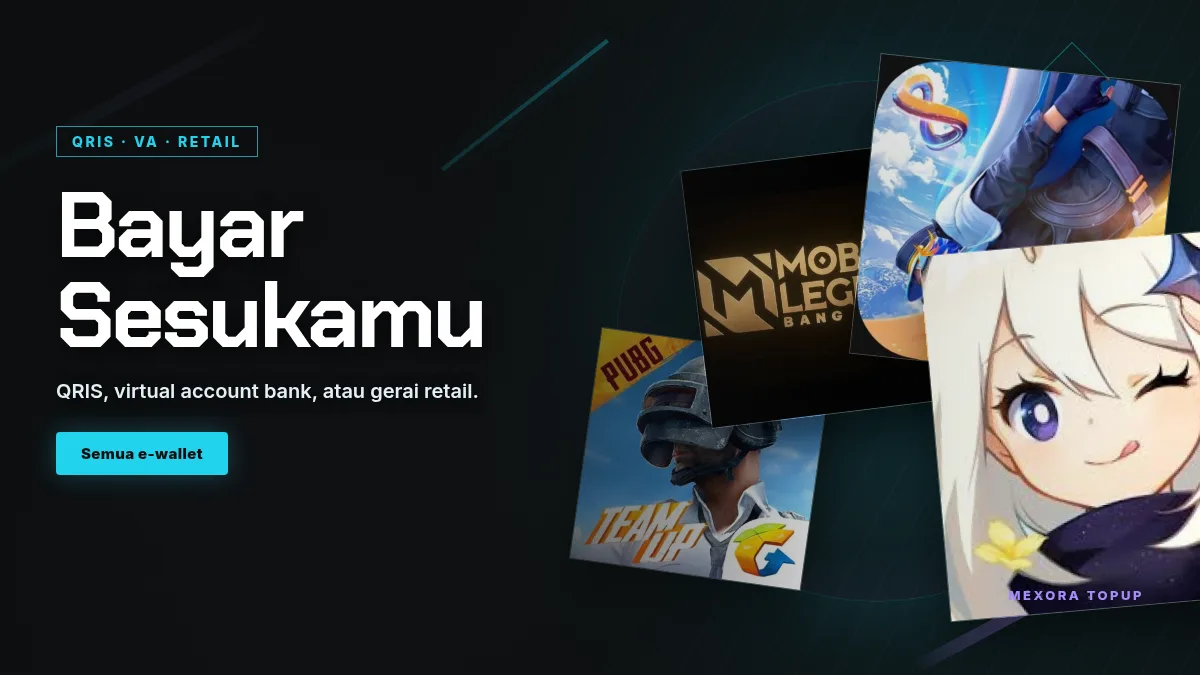 Bayar pakai QRIS, virtual account, atau gerai retail