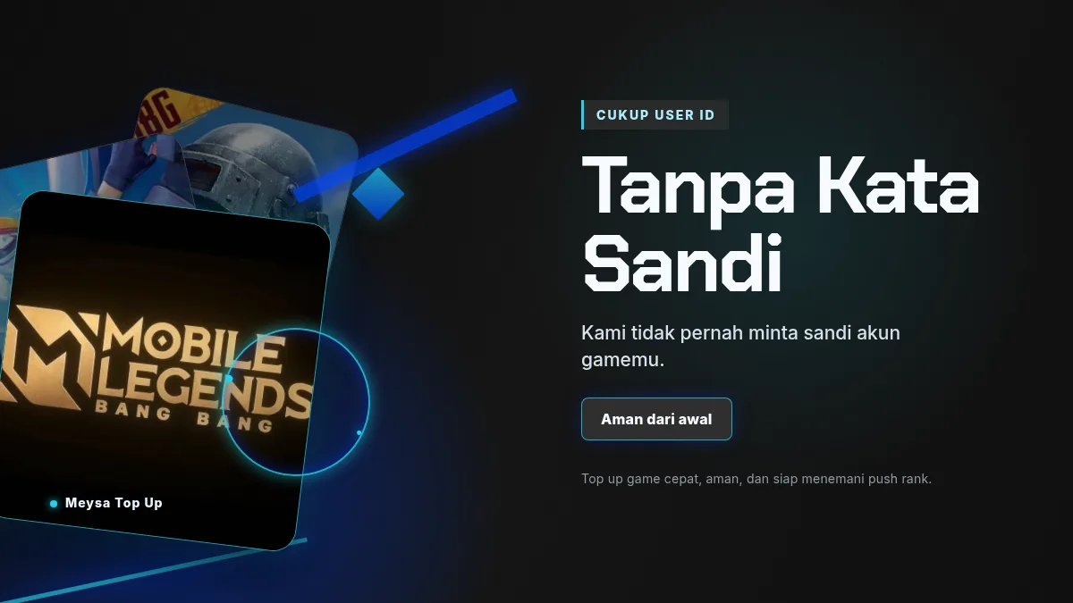 Tanpa kata sandi akun game, cukup User ID