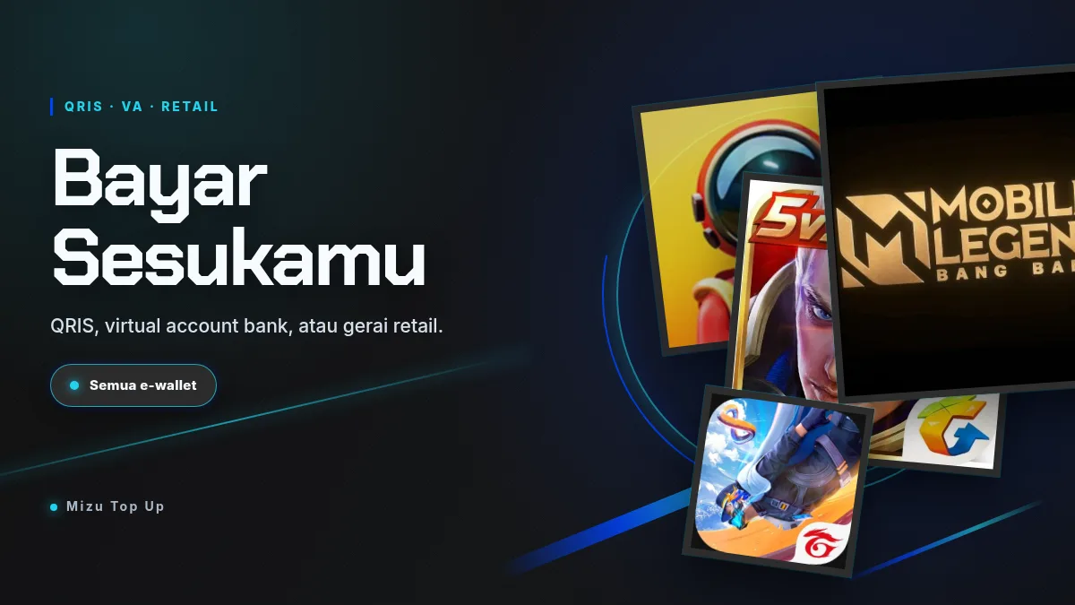 Bayar pakai QRIS, virtual account, atau gerai retail