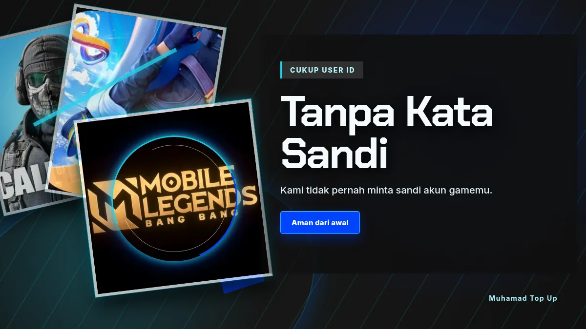 Tanpa kata sandi akun game, cukup User ID