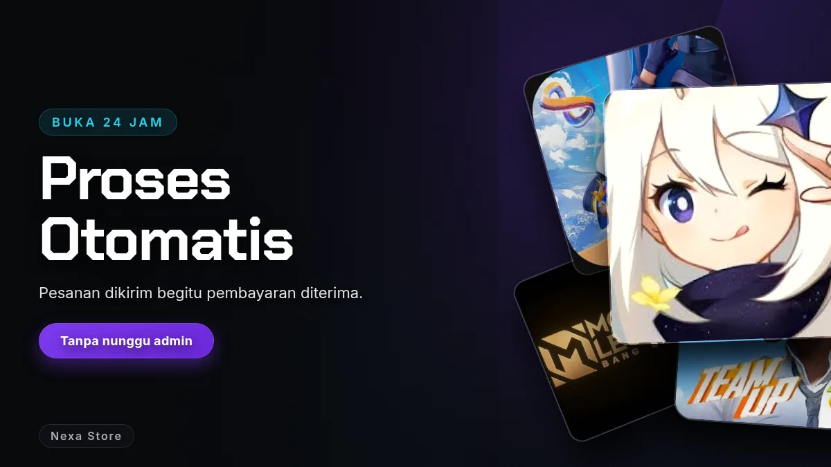 Proses otomatis, buka 24 jam
