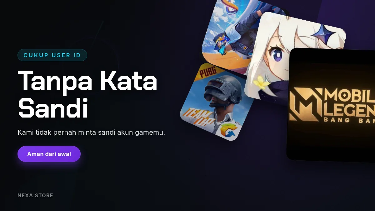 Tanpa kata sandi akun game, cukup User ID