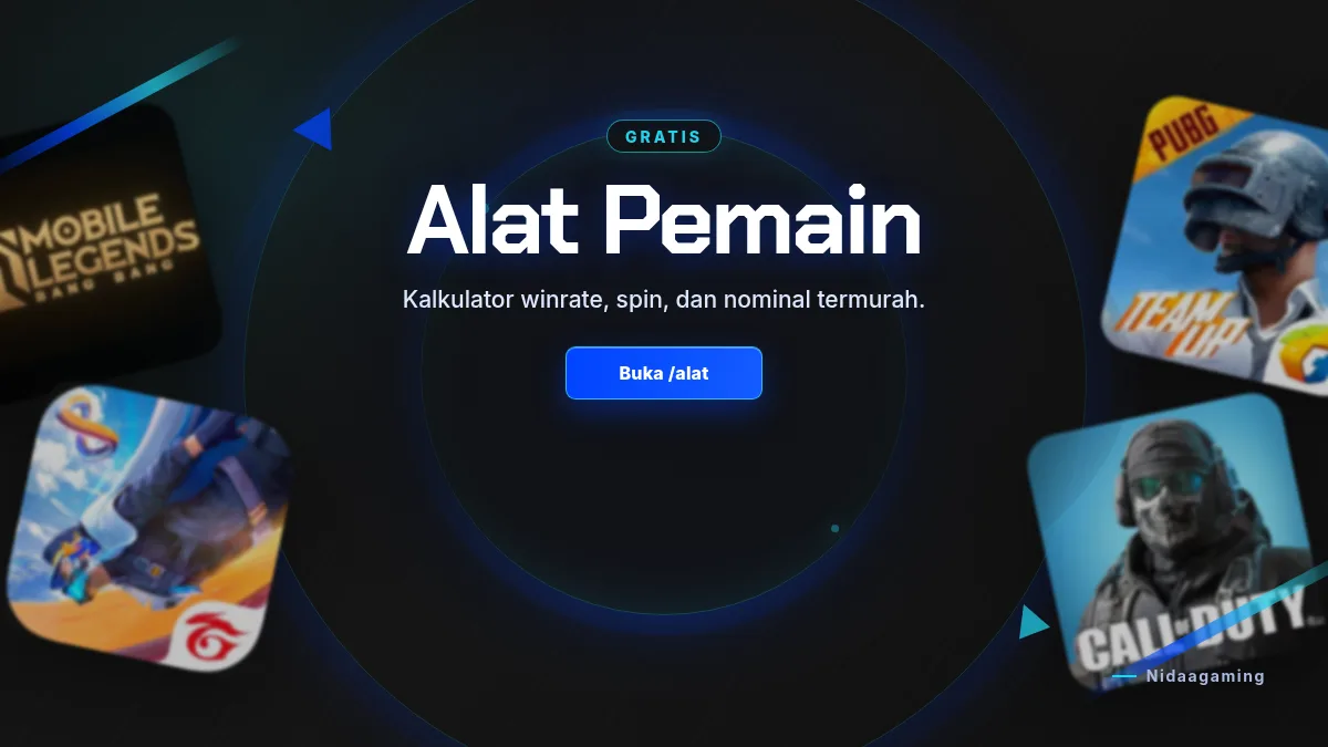 Alat pemain: kalkulator winrate, spin, dan nominal