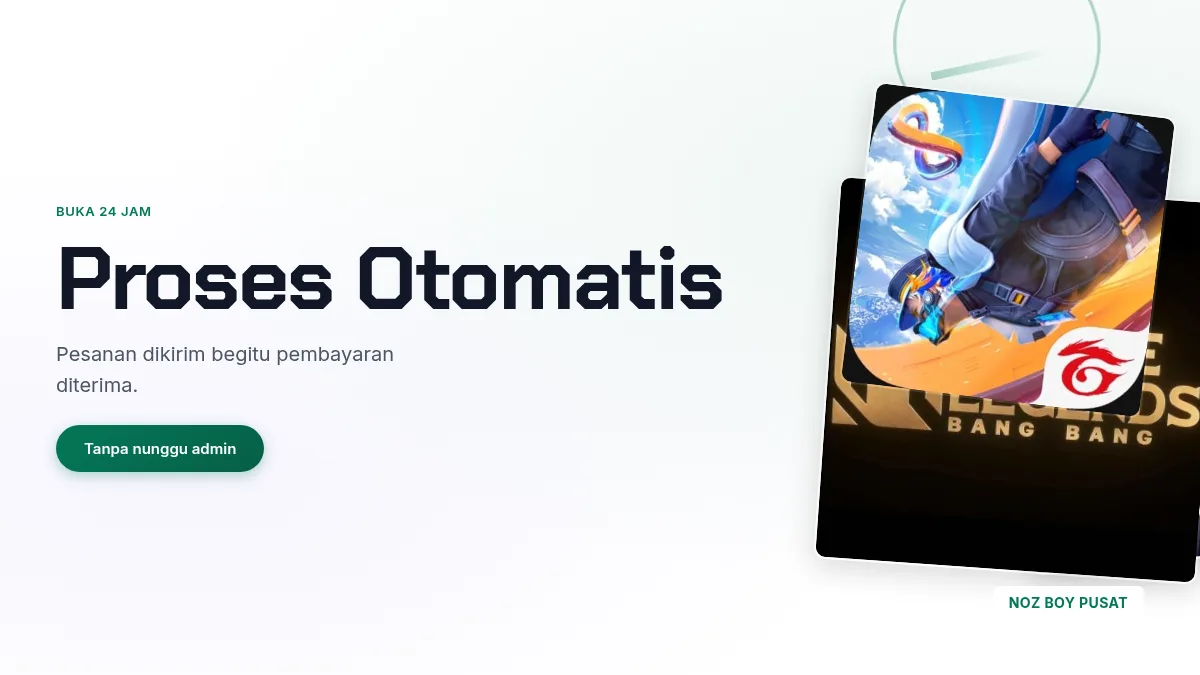 Proses otomatis, buka 24 jam