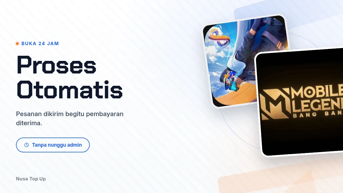Proses otomatis, buka 24 jam