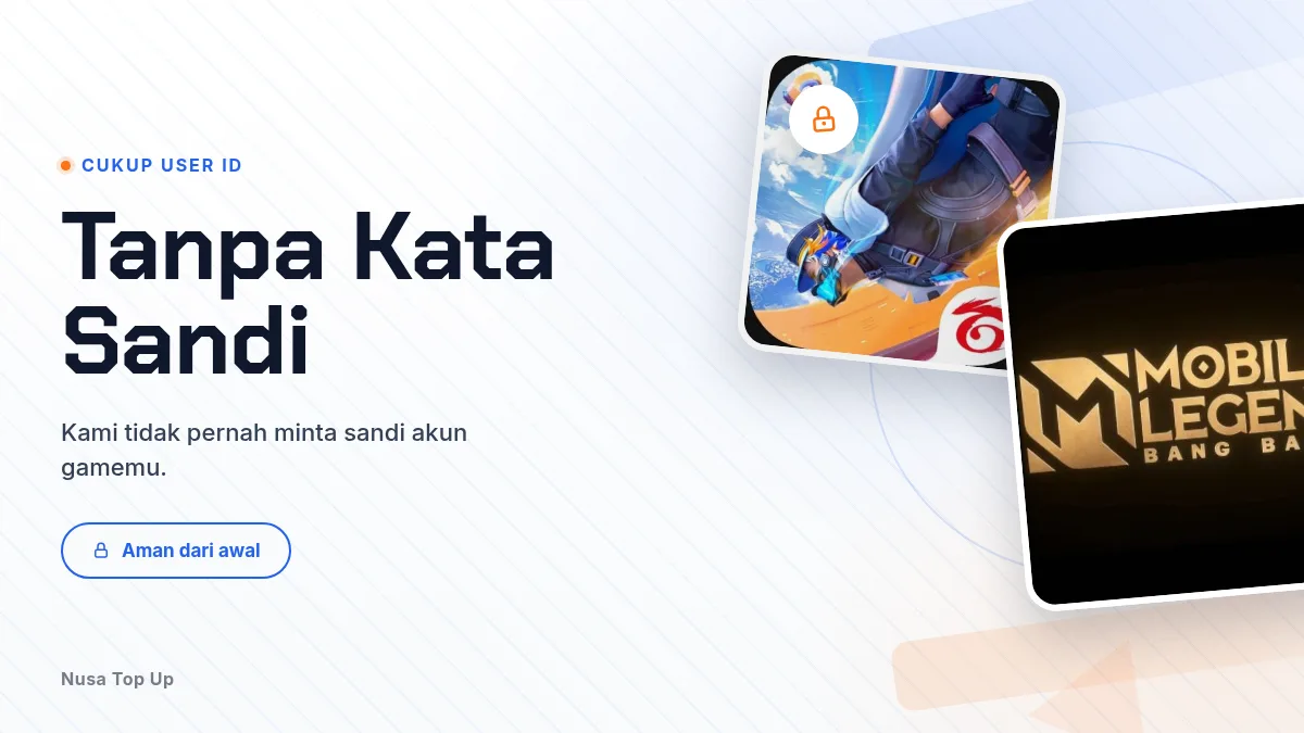 Tanpa kata sandi akun game, cukup User ID