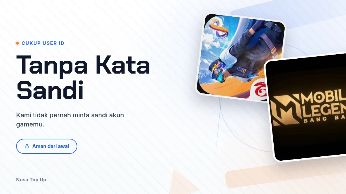 Tanpa kata sandi akun game, cukup User ID