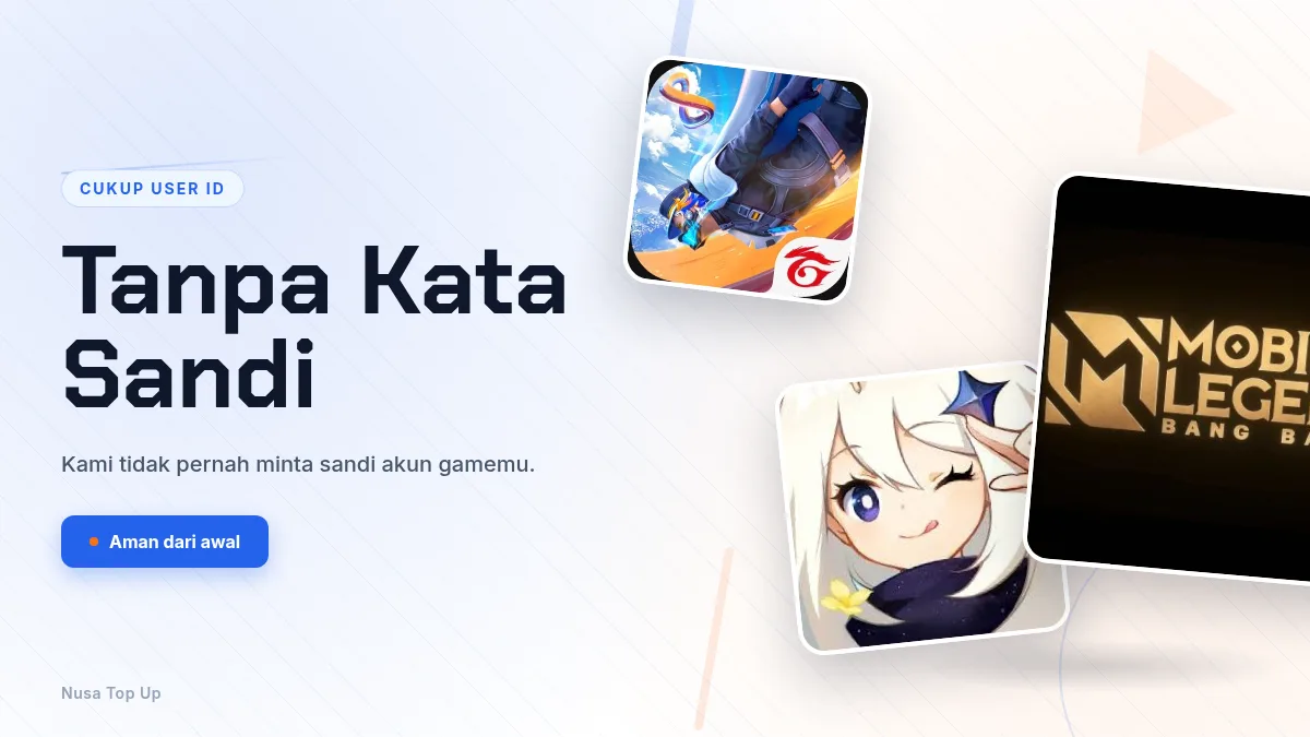 Tanpa kata sandi akun game, cukup User ID