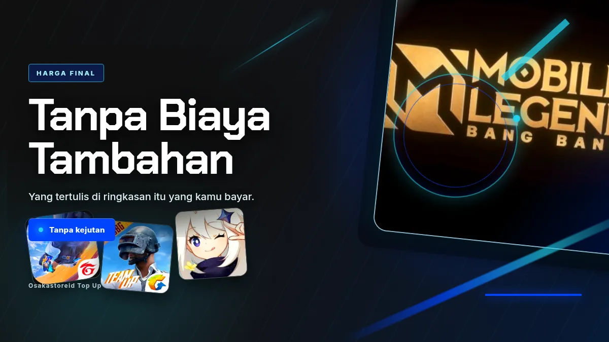 Harga final, tanpa biaya tambahan di halaman bayar