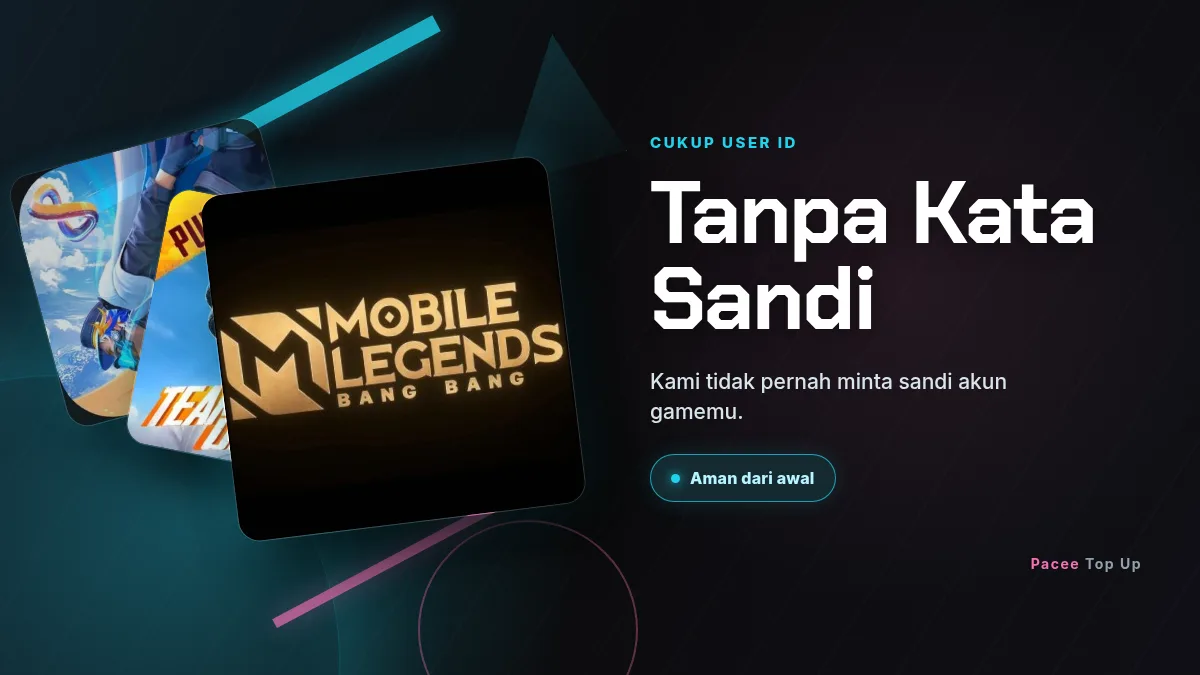 Tanpa kata sandi akun game, cukup User ID