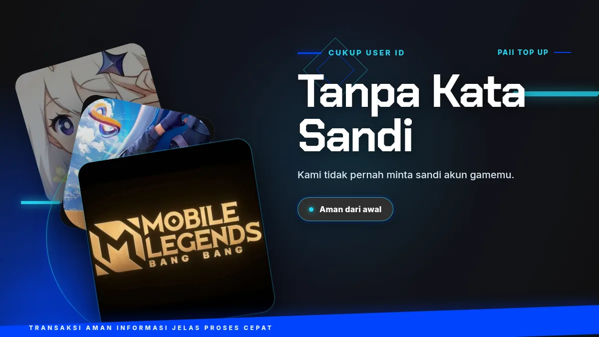Tanpa kata sandi akun game, cukup User ID