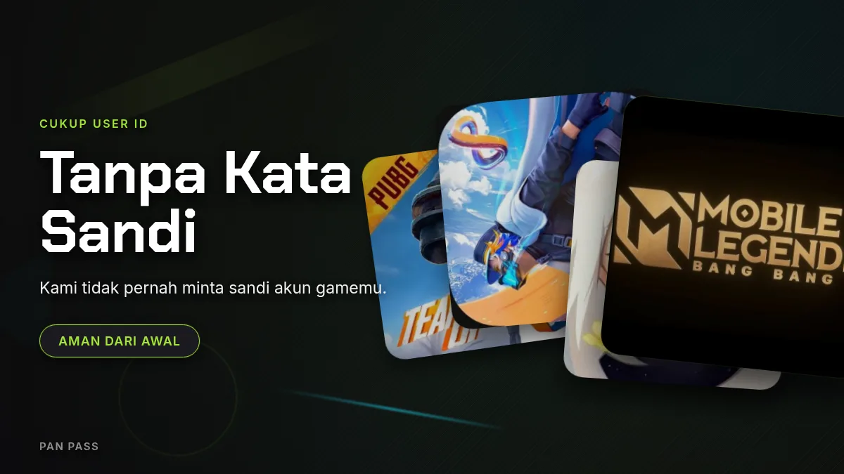 Tanpa kata sandi akun game, cukup User ID