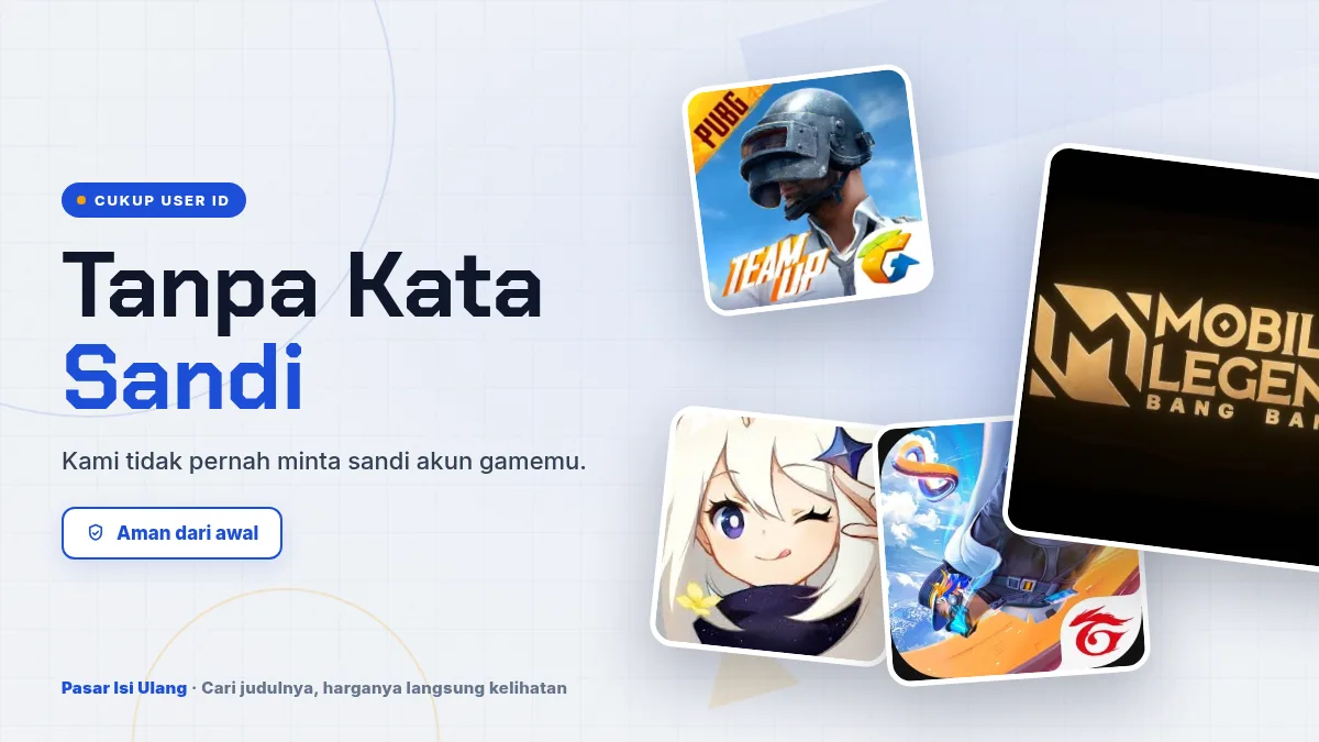 Tanpa kata sandi akun game, cukup User ID