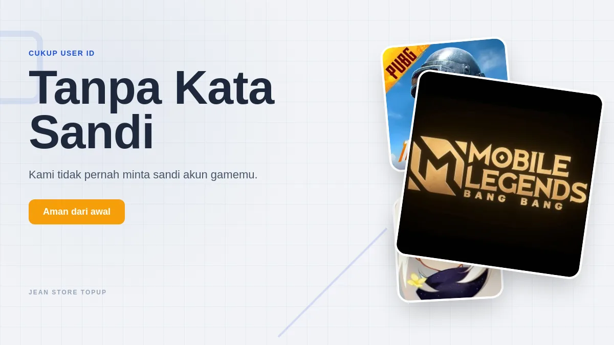 Tanpa kata sandi akun game, cukup User ID