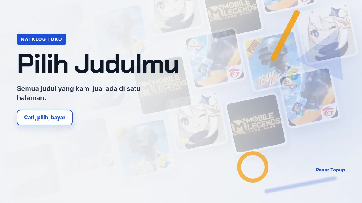 Katalog lengkap, semua judul di satu halaman