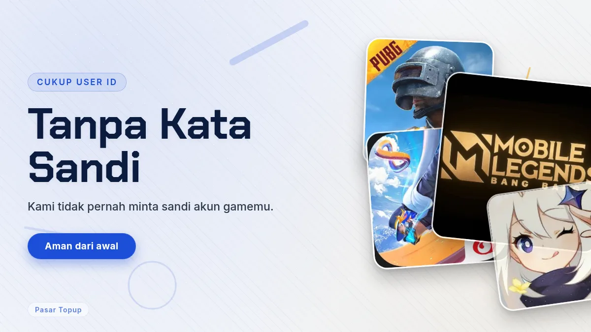 Tanpa kata sandi akun game, cukup User ID