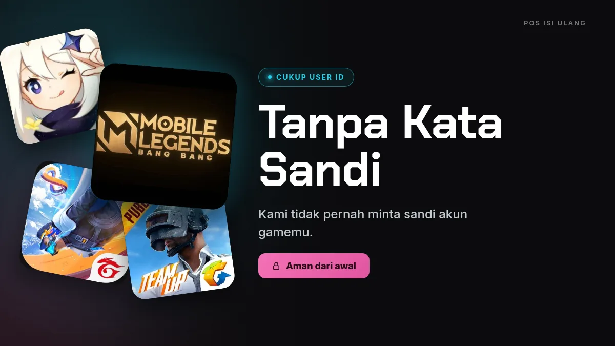 Tanpa kata sandi akun game, cukup User ID