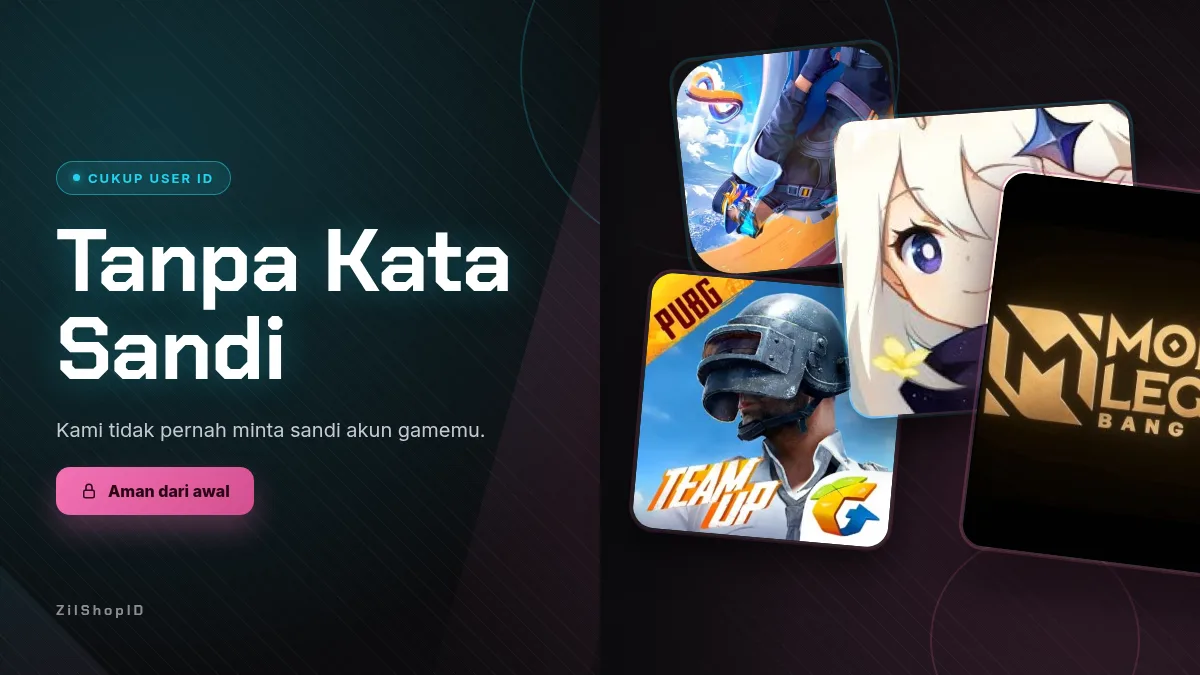 Tanpa kata sandi akun game, cukup User ID