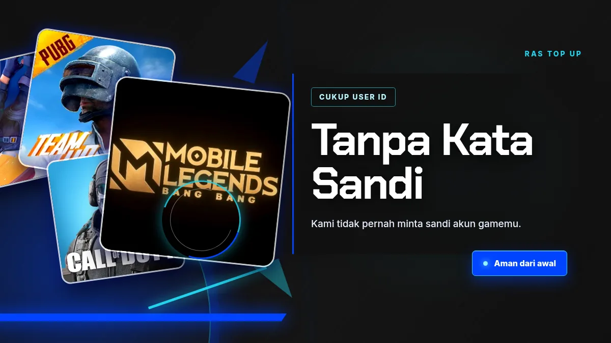 Tanpa kata sandi akun game, cukup User ID