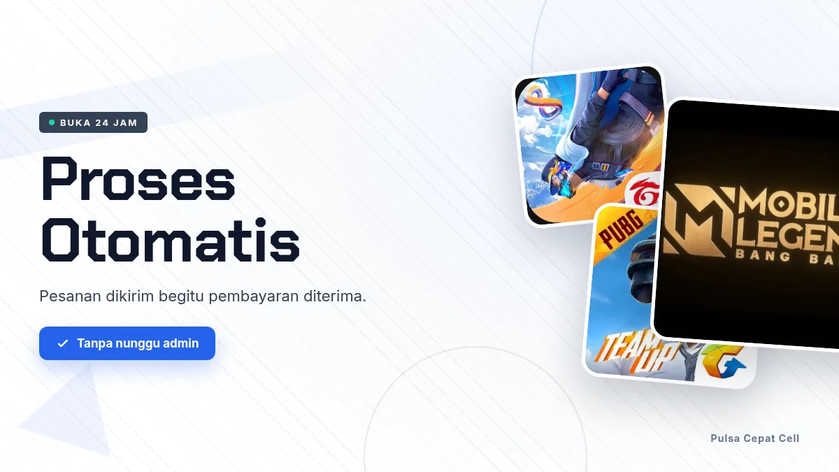 Proses otomatis, buka 24 jam