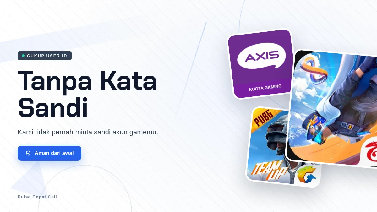 Tanpa kata sandi akun game, cukup User ID
