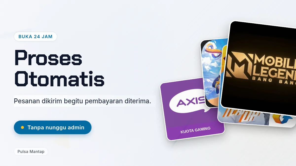 Proses otomatis, buka 24 jam
