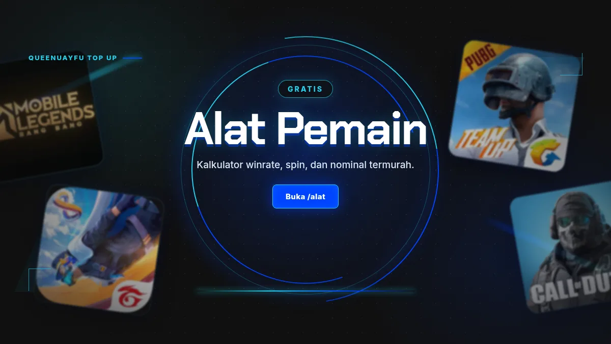 Alat pemain: kalkulator winrate, spin, dan nominal