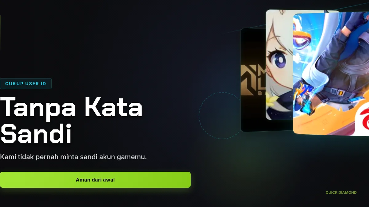 Tanpa kata sandi akun game, cukup User ID