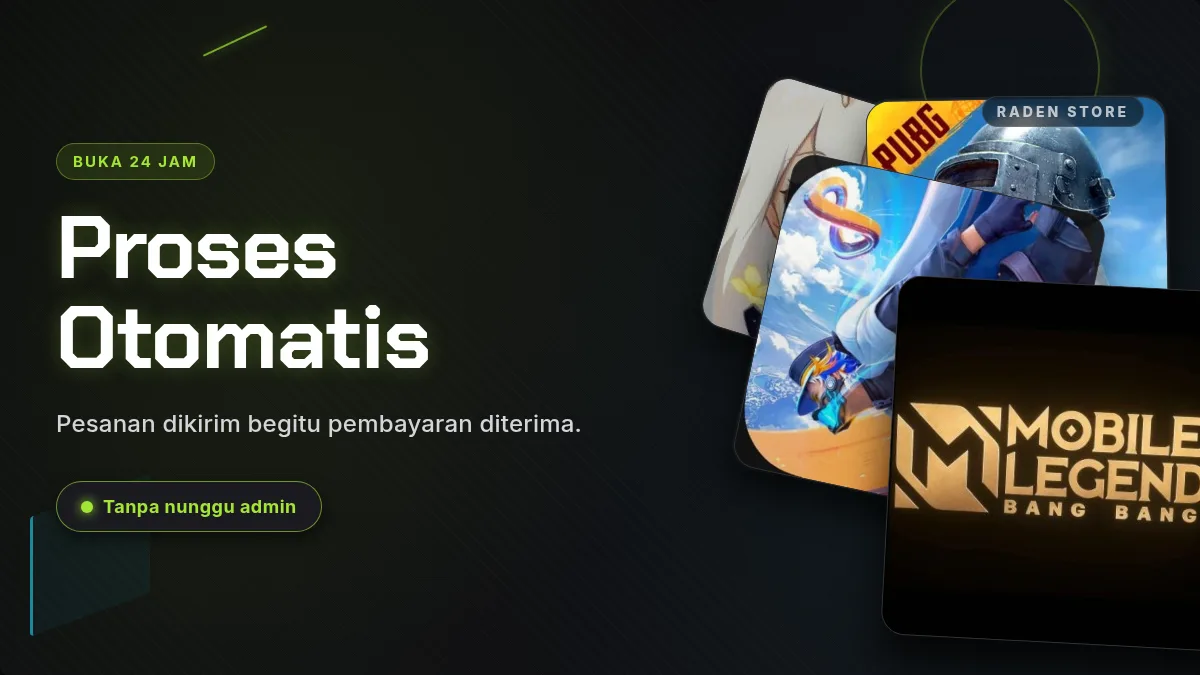 Proses otomatis, buka 24 jam
