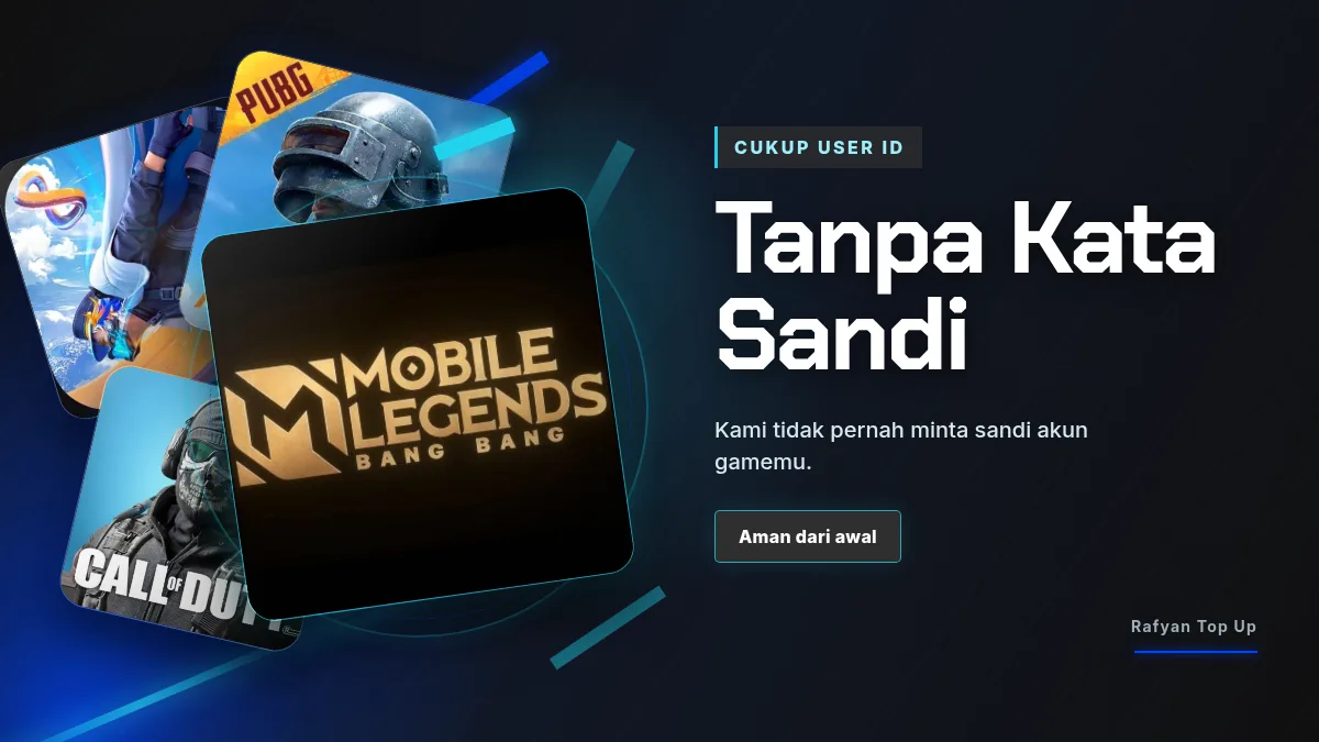 Tanpa kata sandi akun game, cukup User ID