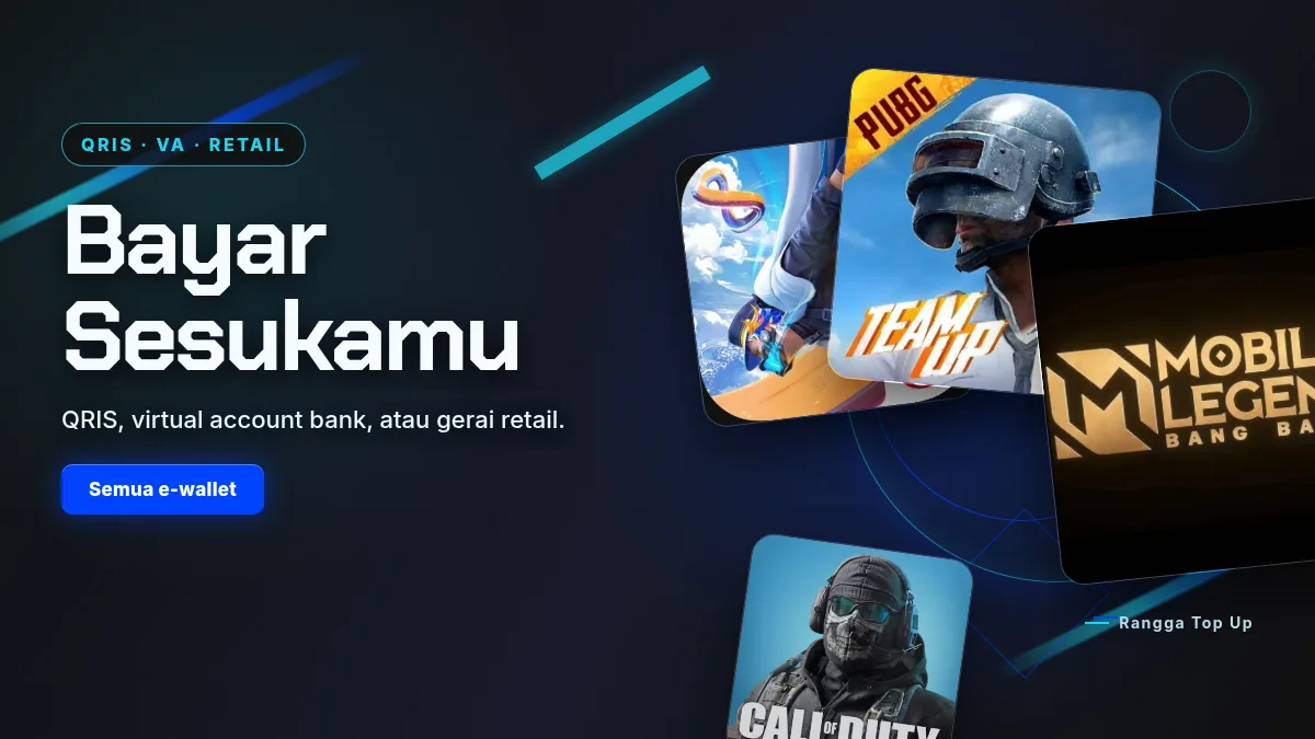 Bayar pakai QRIS, virtual account, atau gerai retail