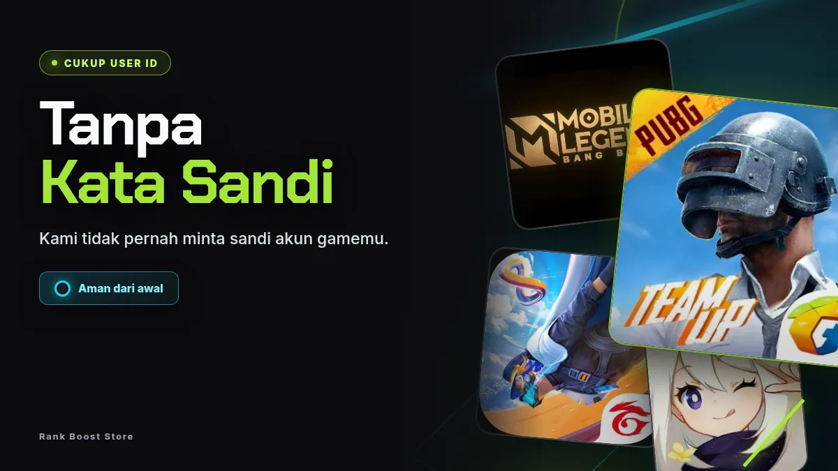 Tanpa kata sandi akun game, cukup User ID