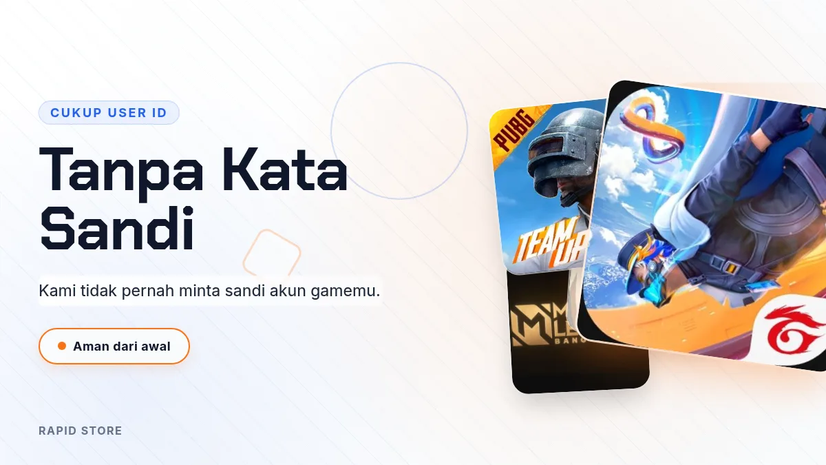Tanpa kata sandi akun game, cukup User ID