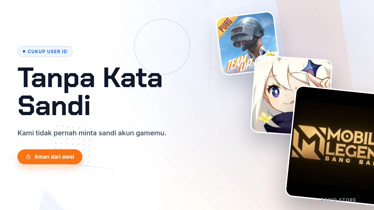 Tanpa kata sandi akun game, cukup User ID