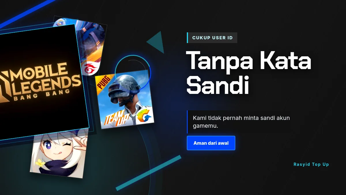 Tanpa kata sandi akun game, cukup User ID